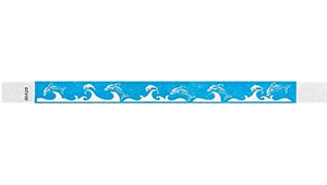 Tyvek 3/4" Wristbands - Dolphin