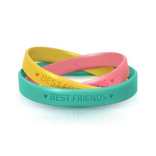 Bright and colorful silicone bracelets can be made at home using silicone  crafting sheets, which are sold… | Silicone bracelets, Rubber bracelets, Custom  wristbands