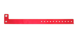 Vinyl Wristbands - Edgeglow Red