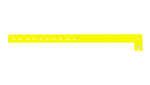 Plastic Wristbands - Regular Neon Yellow