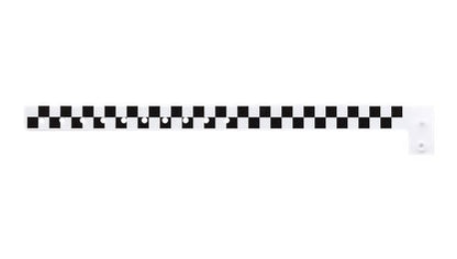 Plastic Wristbands - Checkerboard Black