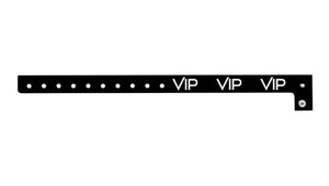 Plastic Wristbands - VIP Black