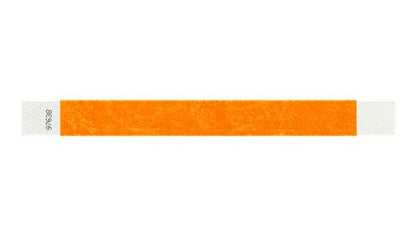 Tyvek 1" Wristbands - Solid Neon Orange