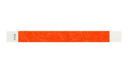 Tyvek 1" Wristbands - Solid Coral REd