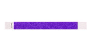 Tyvek 1" Wristbands - Solid Purple Custom