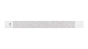 Tyvek 1" Wristbands - Solid Silver