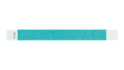 Tyvek 1" Wristbands - Solid Caribbean Blue
