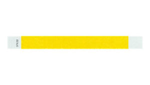 Tyvek 1" Wristbands - Solid Pantone Yellow Custom