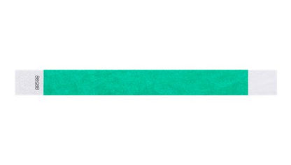 Tyvek 1" Wristbands - Solid Pantone Green