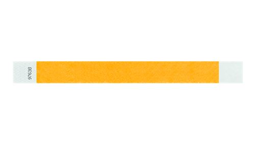 Tyvek 1" Wristbands - Solid Goldenrod Custom