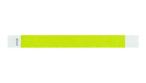Tyvek 1" Wristbands - Solid Lime Green Custom