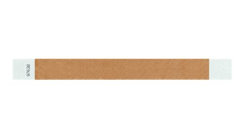 Tyvek 1" Wristbands - Solid Mocha Custom
