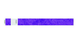 Tyvek 1" Wristbands - Detachable Stub Purple