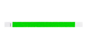 Tyvek 3/4" Wristbands - Solid Neon Green (pk 100)