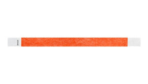 Tyvek 3/4" Wristbands - Solid Coral Red (pk 100)
