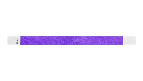 purple tyvek wristbands