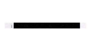 Tyvek 3/4" Wristbands - Solid Colours black
