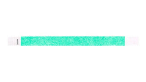 Tyvek 3/4" Wristbands - Solid Colours Aqua Custom