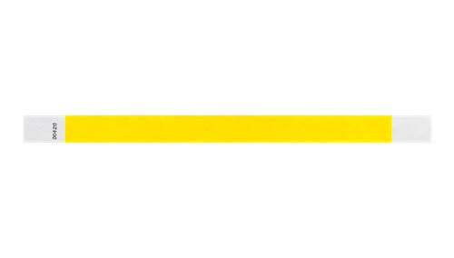 Tyvek 3/4" Wristbands - Solid Colours Pantone Yellow
