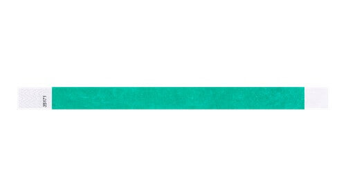 Tyvek 3/4" Wristbands - Solid Colours Pantone Green