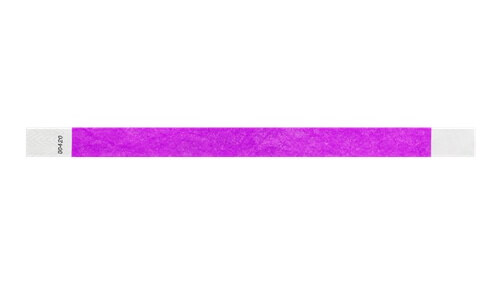 Tyvek 3/4" Wristbands - Solid Colours Pantone Purple