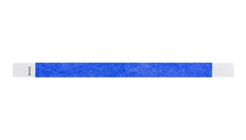 Tyvek 3/4" Wristbands - Solid Marine Blue (pk 100)