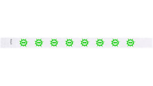 Tyvek 3/4" Wristbands - Suns Neon Green