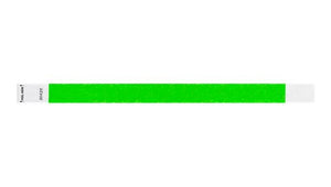 Tyvek 3/4" Wristbands - Litter Free Neon Green