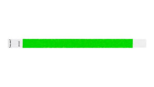 Tyvek 3/4" Wristbands - Litter Free Neon Green Custom