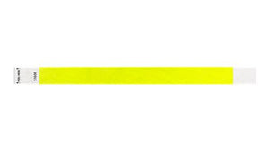 Tyvek 3/4" Wristbands - Litter Free Neon yellow