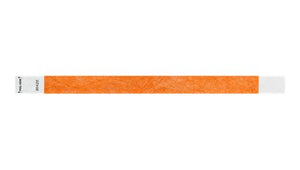 Tyvek 3/4" Wristbands - Litter Free Neon Orange