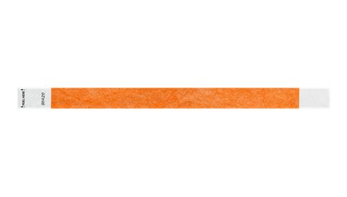Tyvek 3/4" Wristbands - Litter Free Neon Orange Custom