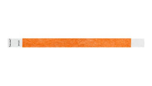 Tyvek 3/4" Wristbands - Litter Free Neon Orange Custom