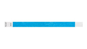 Tyvek 3/4" Wristbands - Litter Free Neon Blue Custom