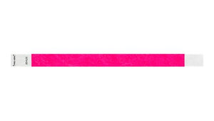 Tyvek 3/4" Wristbands - Litter Free Neon Pink