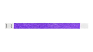 Tyvek 3/4" Wristbands - Litter Free Purple Custom